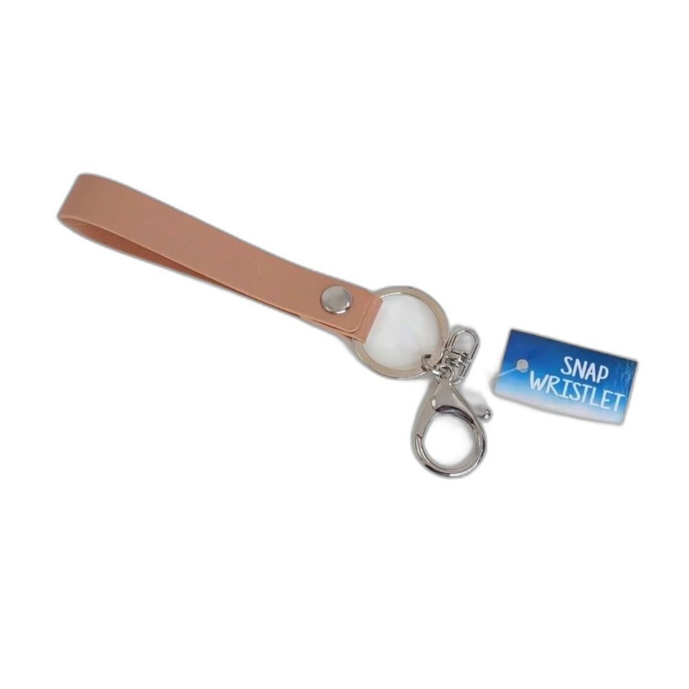Snap Wristlet Keychain Key Holder